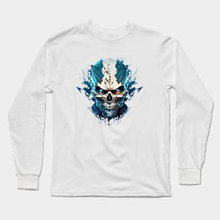 Skull Wild Life Painting Dark Character Spirit Long Sleeve T-Shirt